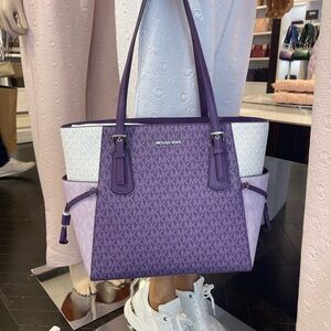 Michael Kors Lavender Purple Signature Tote Bag